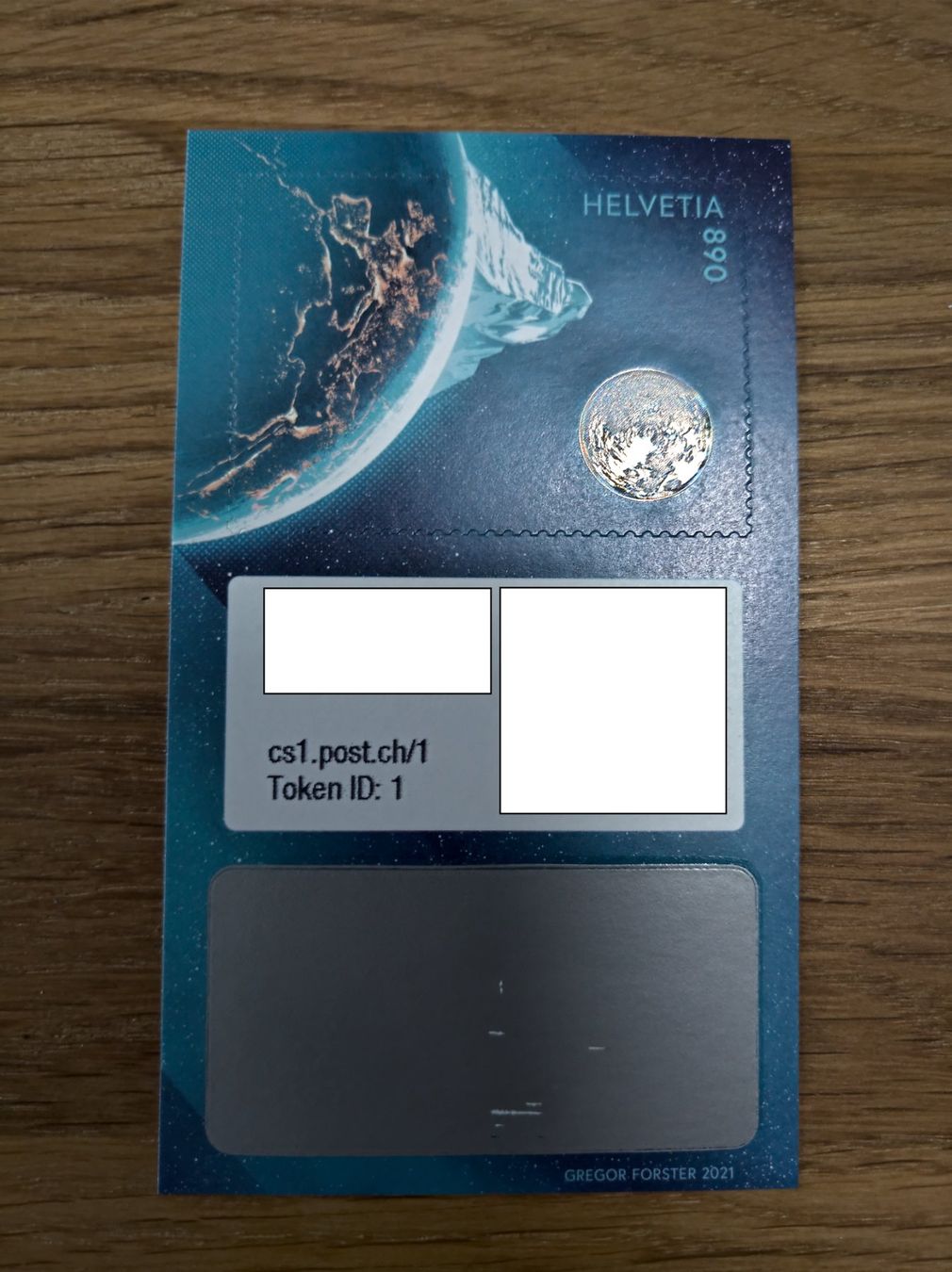 Alle Briefmarken: Swiss Crypto Stamp 1.0, ID1 Postfrisch – Neu (gemäss Beschreibung) aus Rickenbach SO von Bytebull