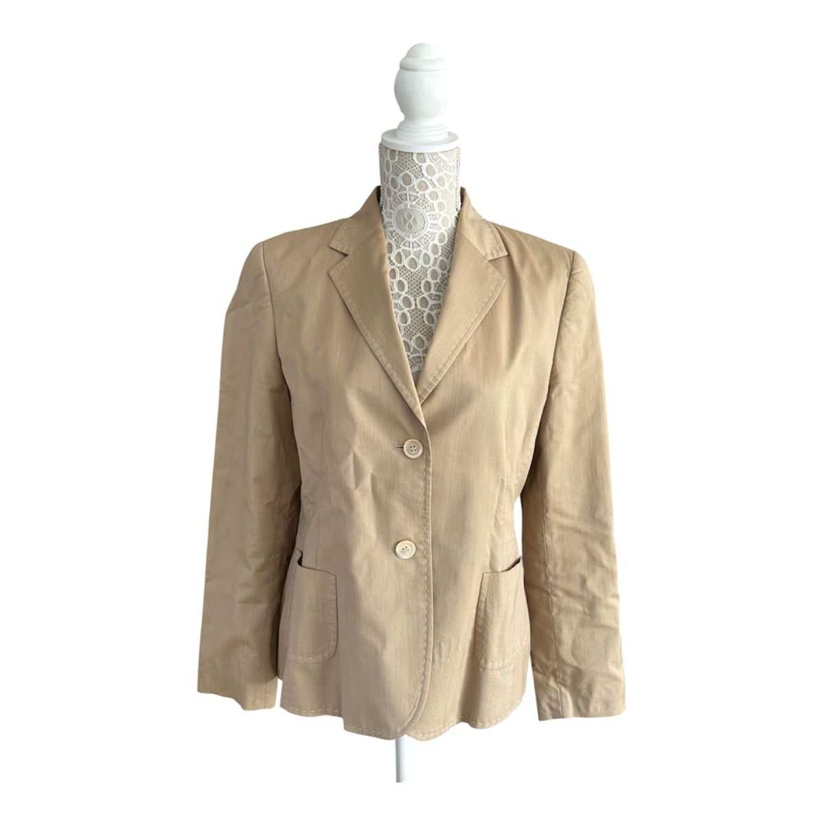 Completi & Tailleur: Windsor Blazer beige Baumwolle/Seide – Usato da Wittenbach venduto da sarah_09