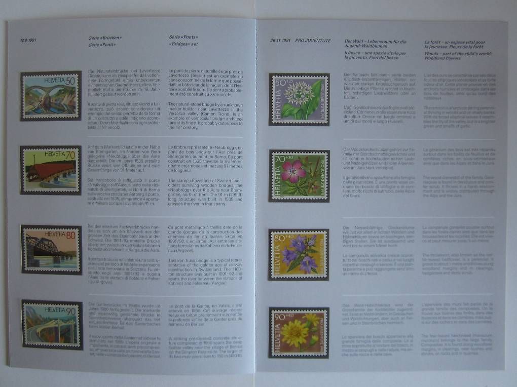 Tutti i francobolli: Briefmarken Schweiz 1991 – Usato da Saland venduto da k_z_tny8 2