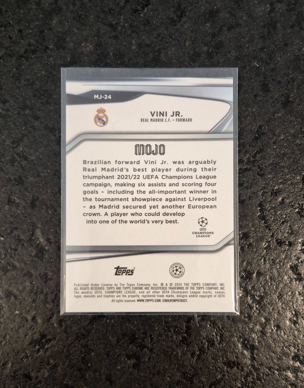 Topps Carte collezionabili: Vini Jr. Case Hit - Real Madrid - Topps – Nuovo (secondo la descrizione) da Burg AG venduto da Danoe 1