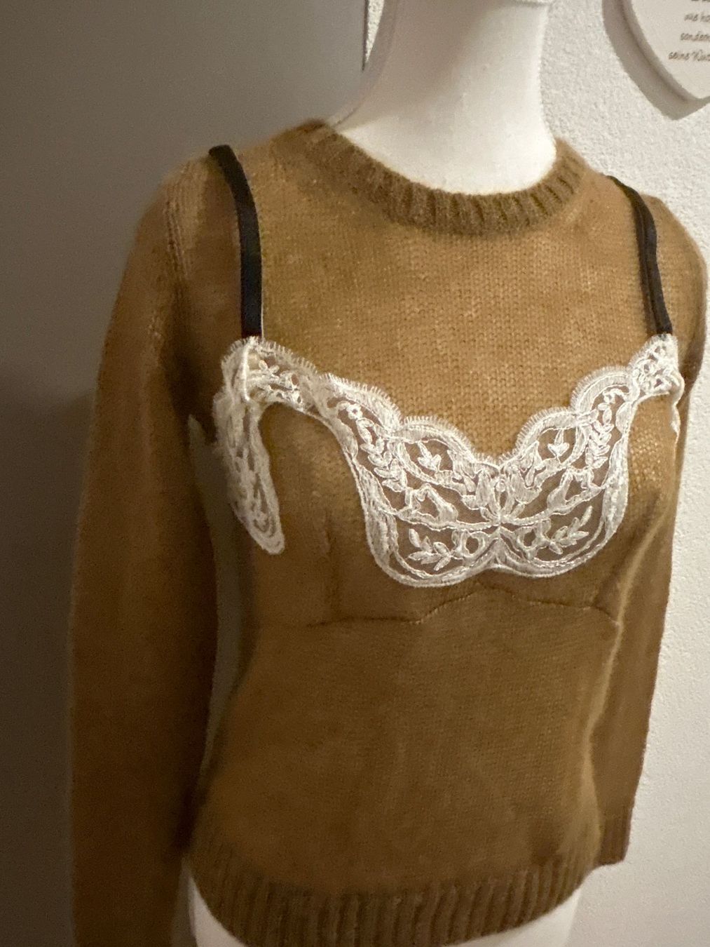 Pullover & Sweatshirts: Pullover braun mit Einsätzen von Gilmar mit 58%Mohair – Neu (gemäss Beschreibung) aus Brunnen von Nala2929 1
