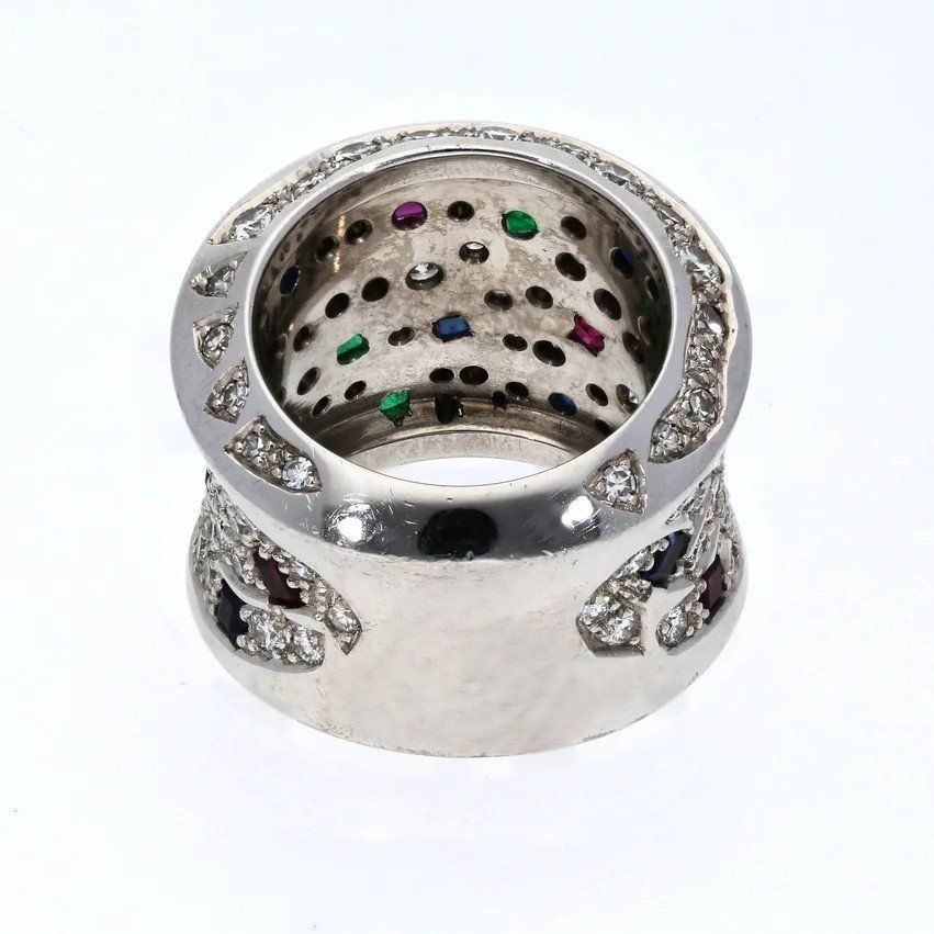 Ringe: Multigem Ring Diamanten und Farbedelsteinen – Gebraucht aus binningen von clozi62 2