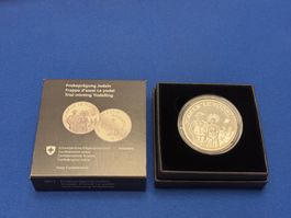 Probeprägung Jodeln 2017, 20.- Silber, Auflage nur 600 St.