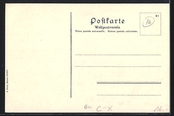 Cartoline postali: Passepartout-AK Abendsmatt, Hotel-Pensio – Usato da Berlin venduto da bartko-reher 1