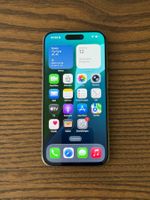 iPhone 15 Pro, Titan, wie Neu, 100% Akku