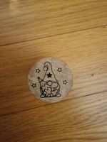 Weihnachts-Stempel Wichtel, Holz, Neu