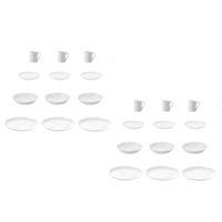 Geschirrset 24 tlg "atelier super white"