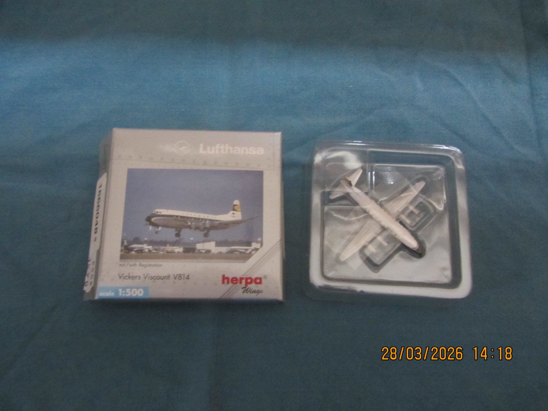 Herpa Kit di modellismo & Modellini statici: Herpa 1:500 Vickers Viscount V814 Lufthansa – Nuovo e nell'imballaggio originale da Kirchberg BE venduto da sonne88