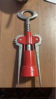 Klassischer Kellnermesser-Korkenzieher - Rot & Silber