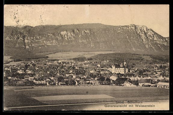 Cartoline postali: Solothurn, Generalansicht mit Weissenste – Usato da Berlin venduto da bartko-reher