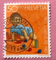 Nr.J 304 Kriechendes Kind Pro Juventute GESTEMPELT 1987   