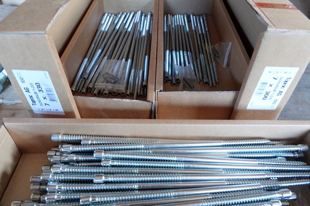 60 Stück Trapezblechschrauben 5.5x25mm - Selbstschneidend Mit Dichtung | Inkl. 2 M8 Bits