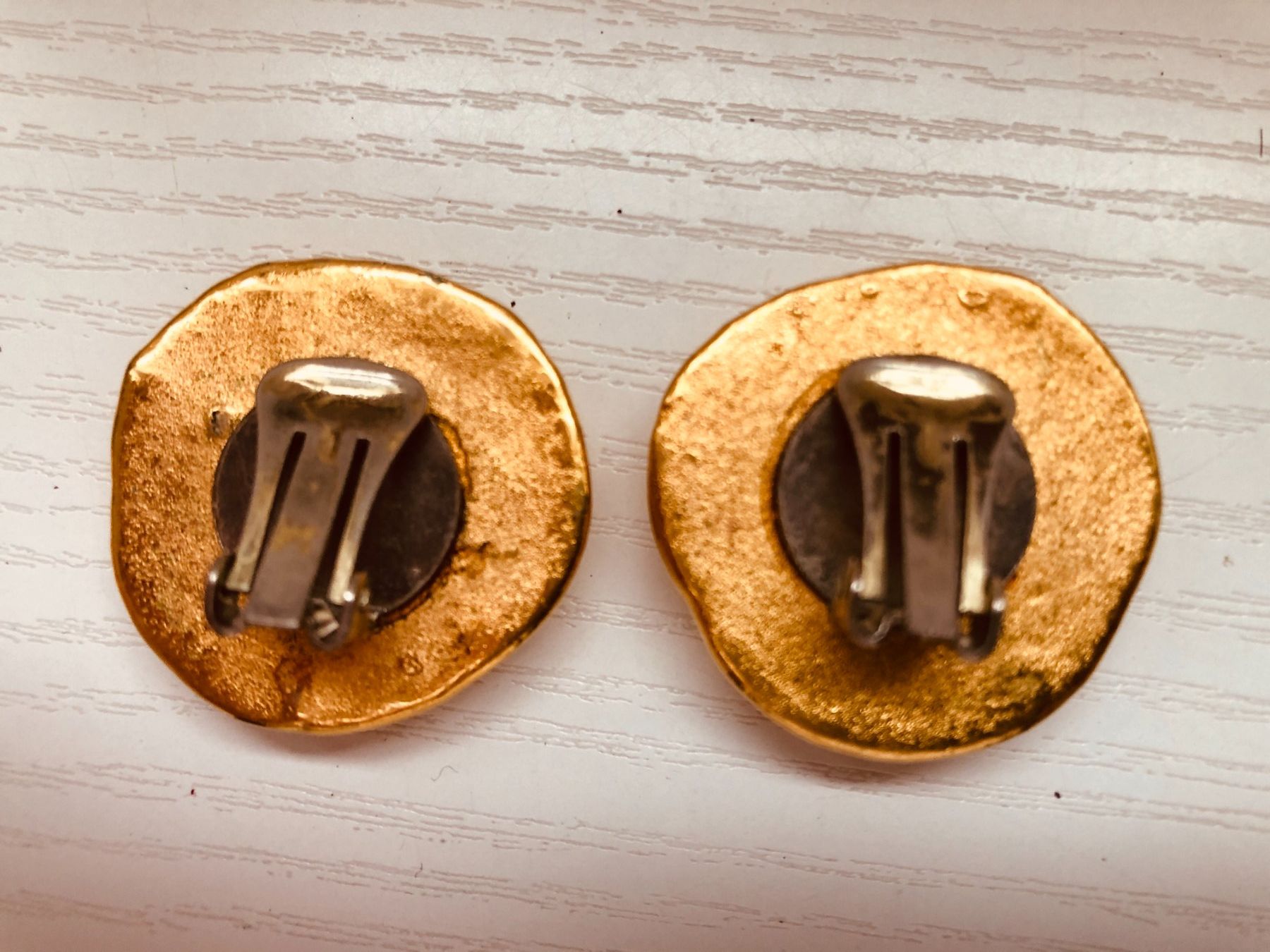 Orecchini pendenti & Orecchini a lobo: Elegante goldfarbene Ohrclips – Usato da Arlesheim venduto da OmnIa55 1