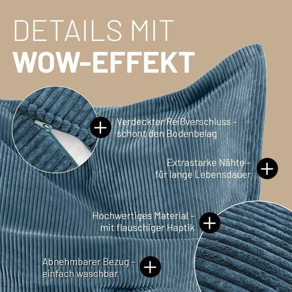 Fauteuils: Lumaland Cord 380L Sitzsack – D'occasion à Moosleerau par lor_j6t7 1