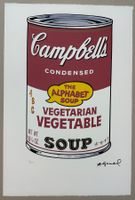 Warhol: Vegetable Campbell Soup, POP Art 35/100
