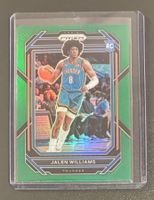 NBA Jalen Williams 2022 Prizm Green Rookie Card OKC Thunder