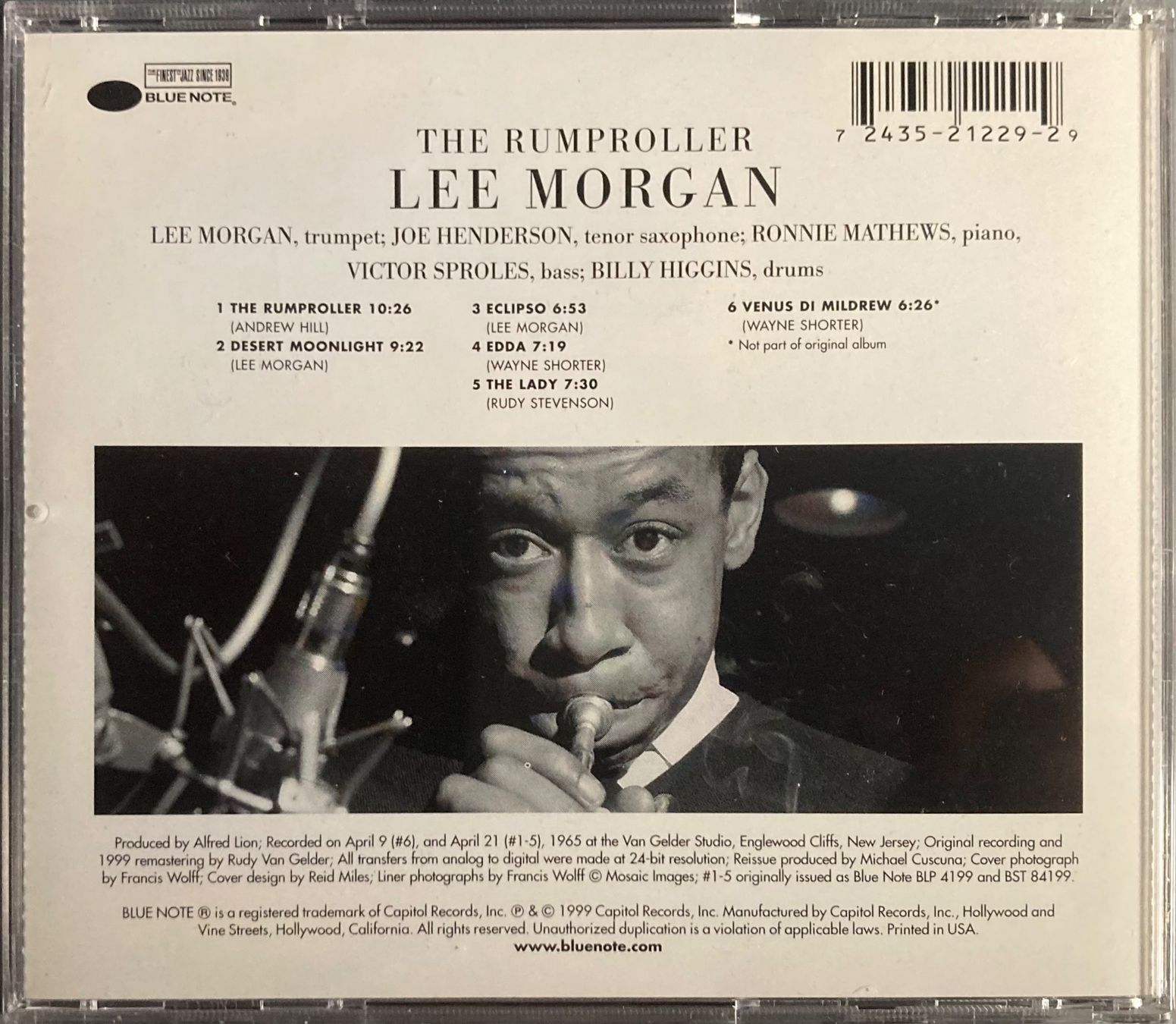 CD: LEE MORGAN - THE RUMPROLLER – Usato da Poliez-Pittet venduto da Newtown-Records 3