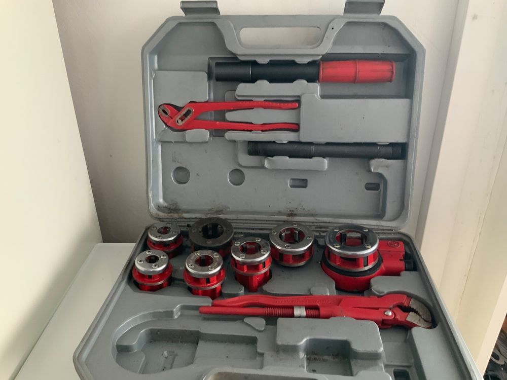 PVC Rohrgewindeschneider Set 12-teilig - Für Elektrische Bohrmaschinen