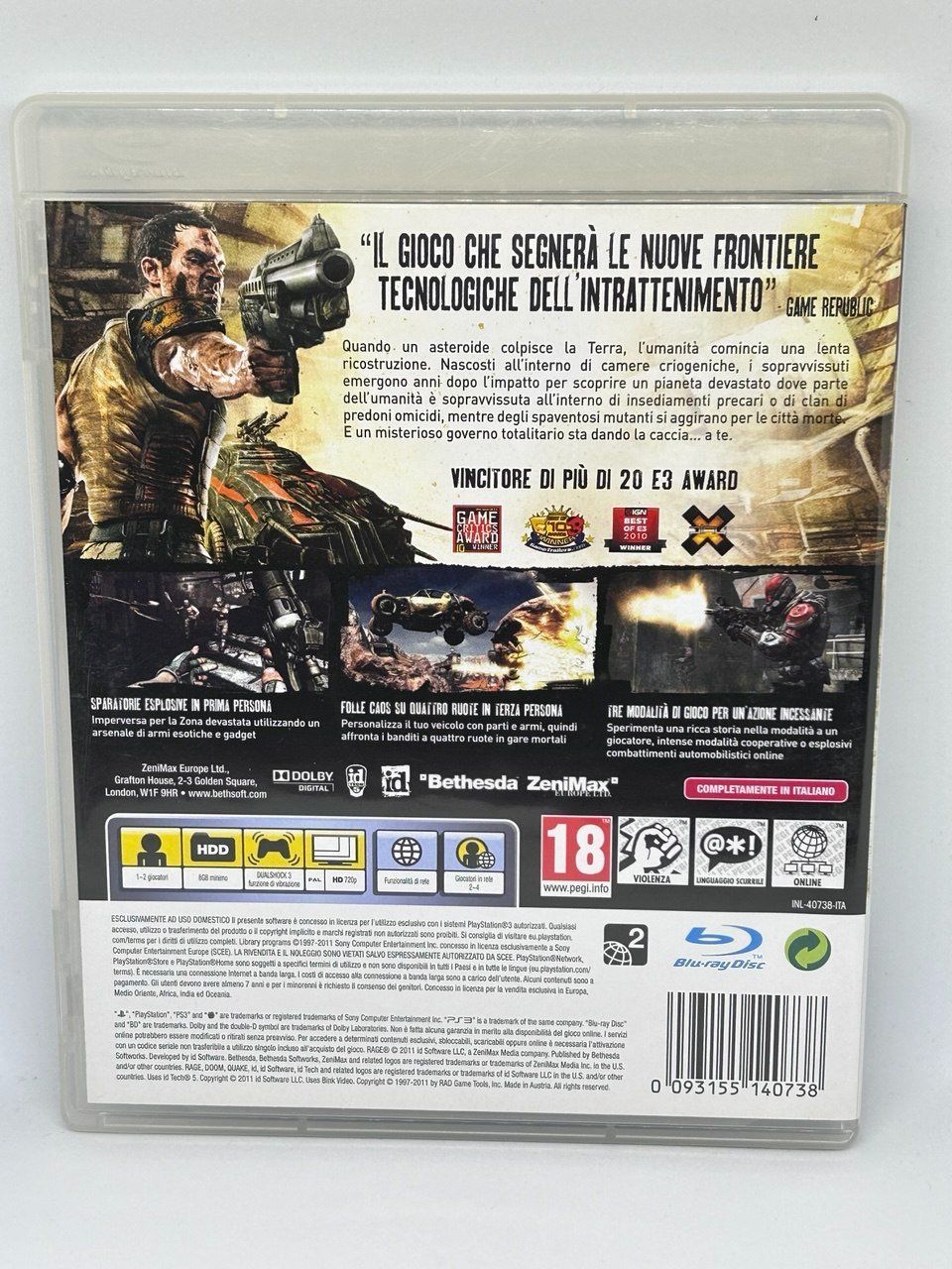 Sony Giochi: Rage per PlayStation 3 – Usato da Giubiasco venduto da LorisVale 1