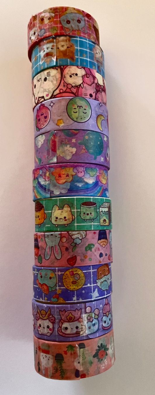 Sticker: SüssesWashi Tape Set, 11 Rollen – Nuovo (secondo la descrizione) da Menziken venduto da Bastelchaos