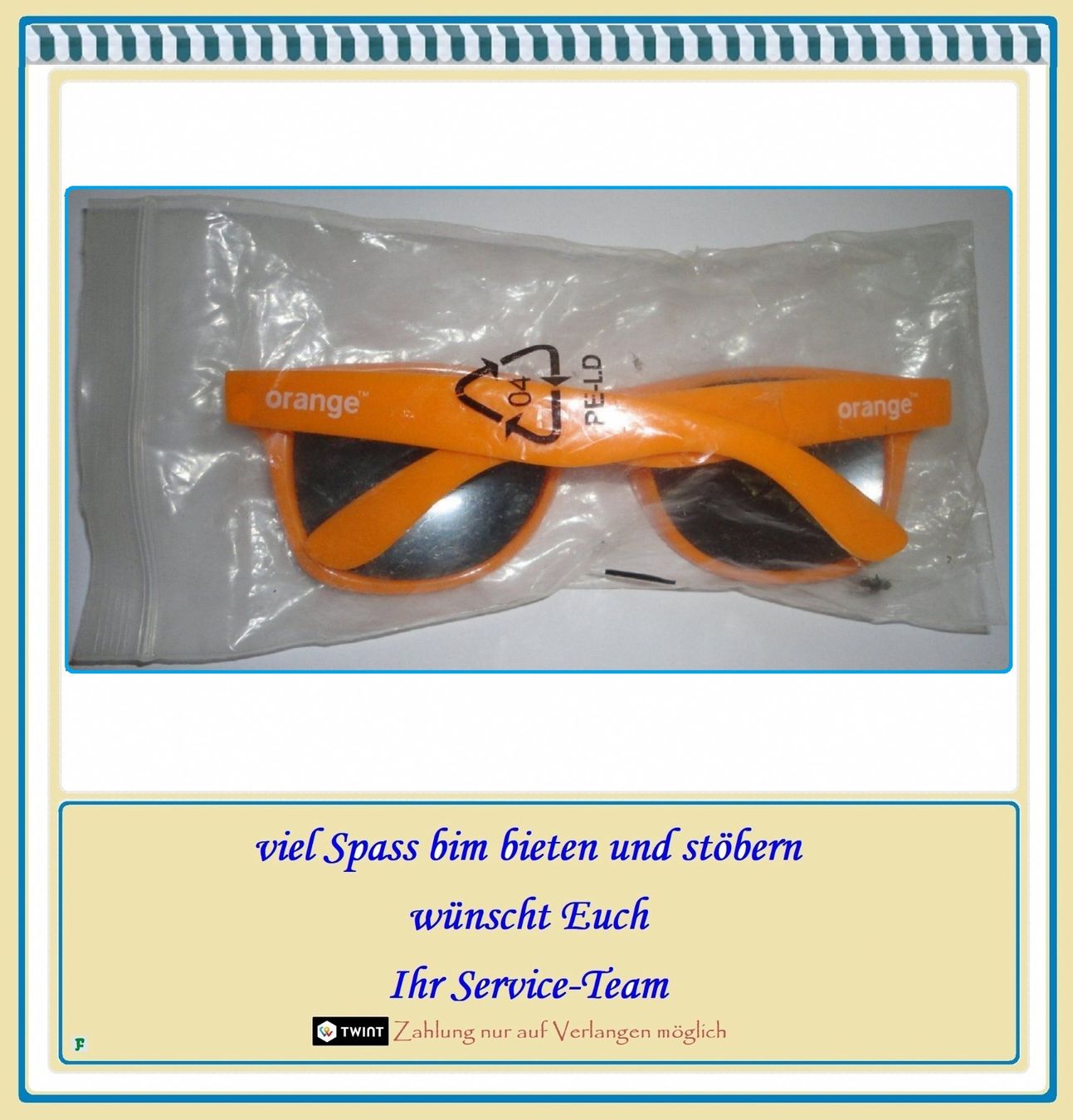 Occhiali & Lenti: Orange™ • Trendy Sonnenbrille – Nuovo (secondo la descrizione) da Münchwilen TG venduto da FLOHMIFLITZER 4