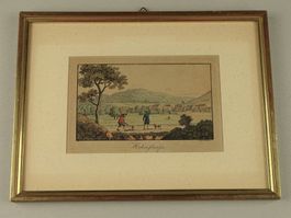 HOHENSTAUFEN, GÖPPINGEN, BADEN-WÜRTTEMBERG, UMRISSRADIERUNG