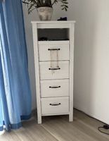 Kommode weiss 4 Schubladen mit offenem Fach guter Zustand