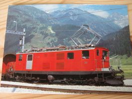 AK Oberwald mit Lok