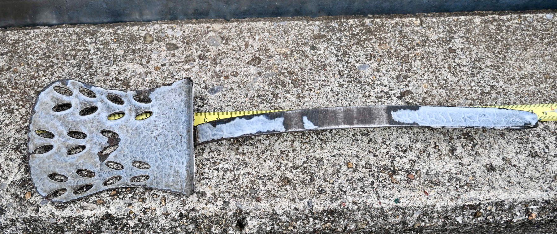 Küchengeräte: Antiker Emaille Pfannenwender L 38cm – Gebraucht aus Pfaffhausen von mono_rec 6
