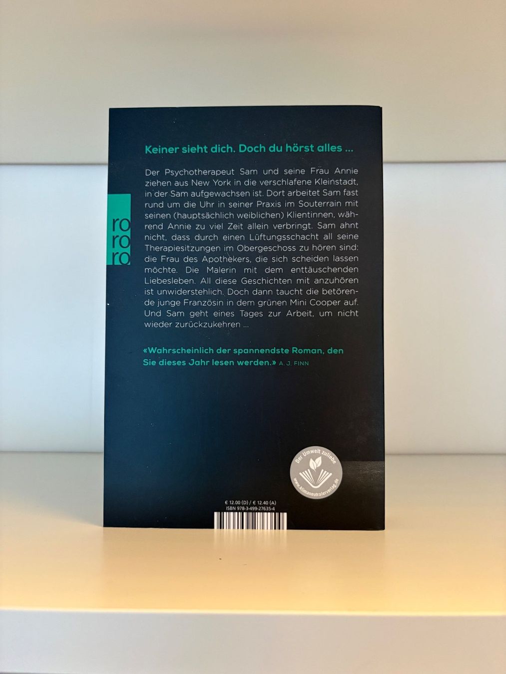 Libri: Das Therapiezimmer - Aimee Molloy – Nuovo (secondo la descrizione) da Steffisburg venduto da elsa.catalina 1