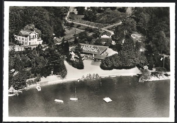 Cartoline postali: AK Agno /Lugano, Albergo Vallone – Usato da Berlin venduto da bartko-reher
