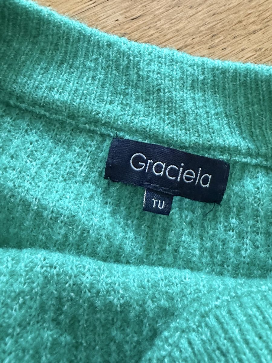 Maglioni & Felpe: Pull Graciela vert découpe épaules taille unique neuf – Nuovo (secondo la descrizione) da Martigny venduto da O96 1