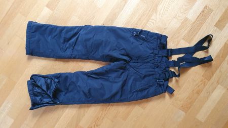 Skihose schwarz mit abnehmbaren Hosenträgern Grösse 10