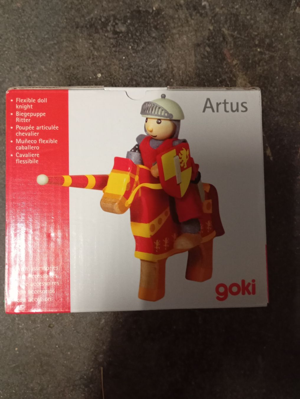 Giocattoli: Biegepuppe Ritter Artus Goki – Nuovo e nell'imballaggio originale da Winterthur venduto da pjuma01