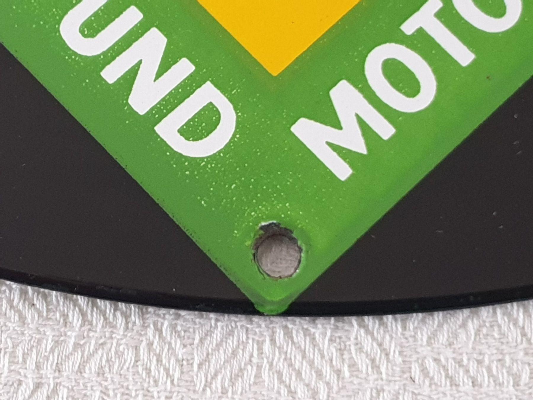 Insegne: SCHWEIZERISCHER AUTO-UND MOTORRADFAHRER-VERBAND Email Schild – Usato da Mörschwil venduto da spirspi 4