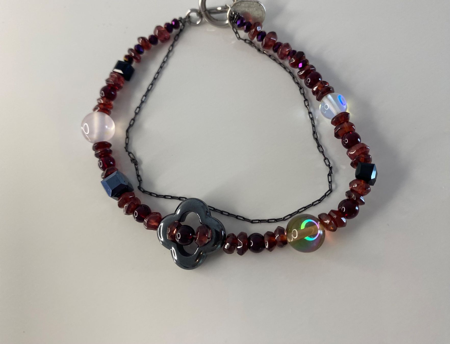 Bracciali & Braccialetti: Bracelet Crystal&natural stone – Nuovo (secondo la descrizione) da Grenchen venduto da adl_ds8n