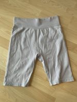 H&M Gerippte Sporthose in Beige/Lila, Grösse S