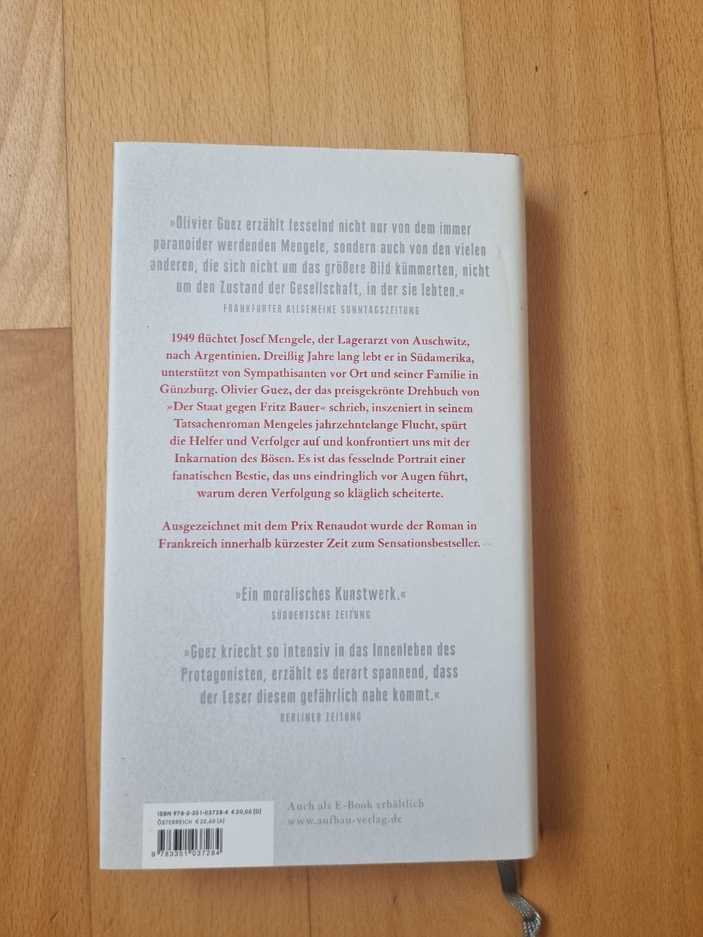 Bücher: Buch " Das Verschwinden des Josef Mengele"  – Gebraucht aus Oberrüti von zwierbel7 1
