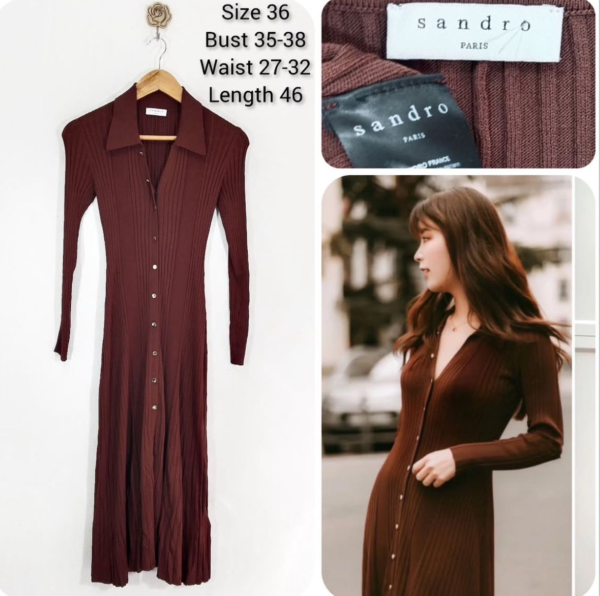 Sandro Vestiti: Sandro Elegant Midi Dress – Usato da St.Josefen venduto da lop_lh8d 1