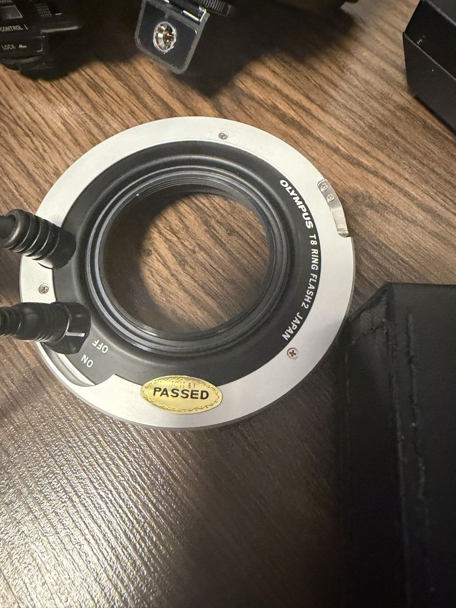 Olympus Flash: Olympus  OM blitz Set & makro flash T32 Winder 2 ring flash – Usato da BADEN venduto da Sprinz 2