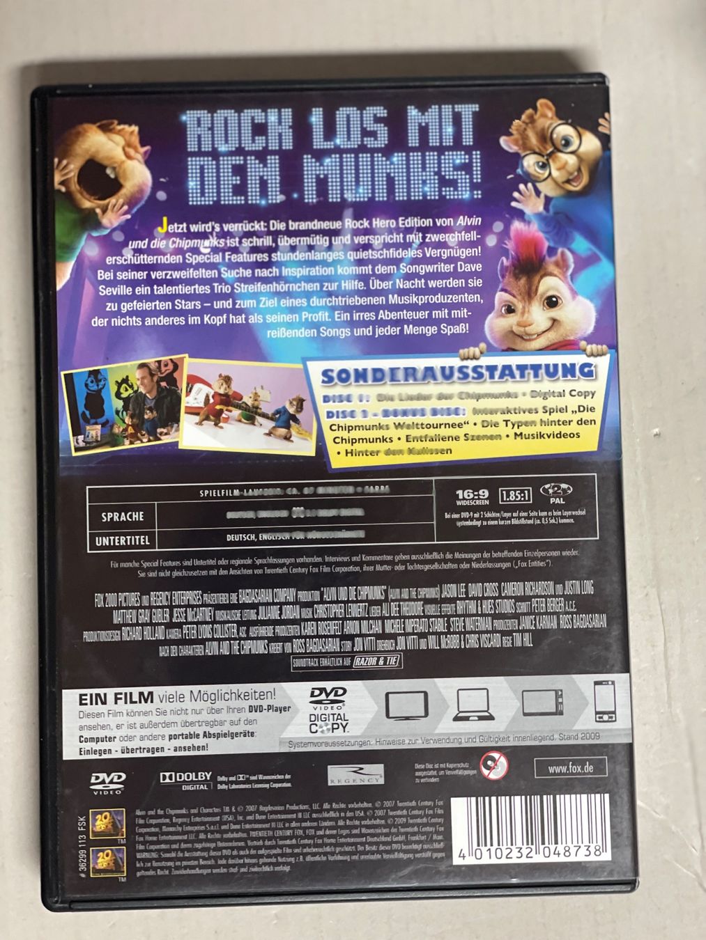 Alle DVDs: Alvin und die Chipmunks - Rock Hero – Gebraucht aus Muri b. Bern von AdidasCollector 1