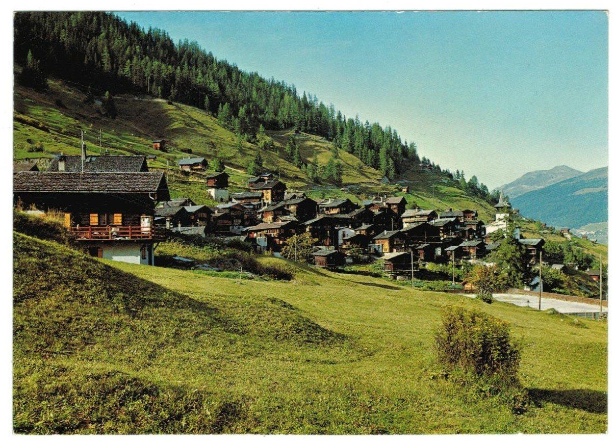 Cartoline postali: AK Village de Grimentz – Usato da Zürich venduto da Tolima194