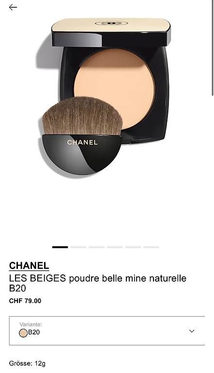 Make-up: Chanel Les Beiges Puder B20 – Usato da Cham venduto da VStore 1