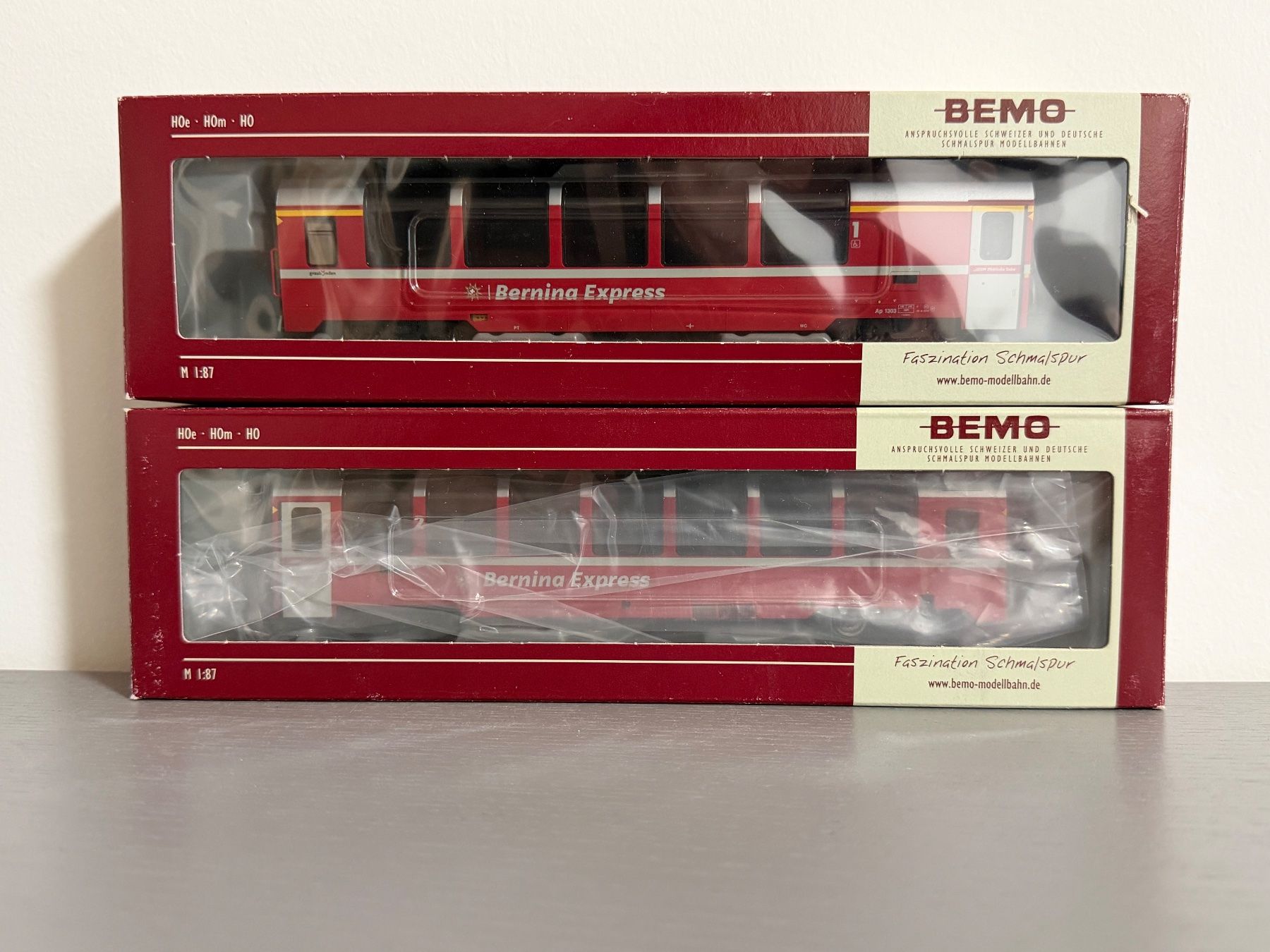 Bemo Modellini di ferrovie: Bemo 3293 143 - 3294 148 Bernina Express – Usato da Prilly venduto da re460vaud