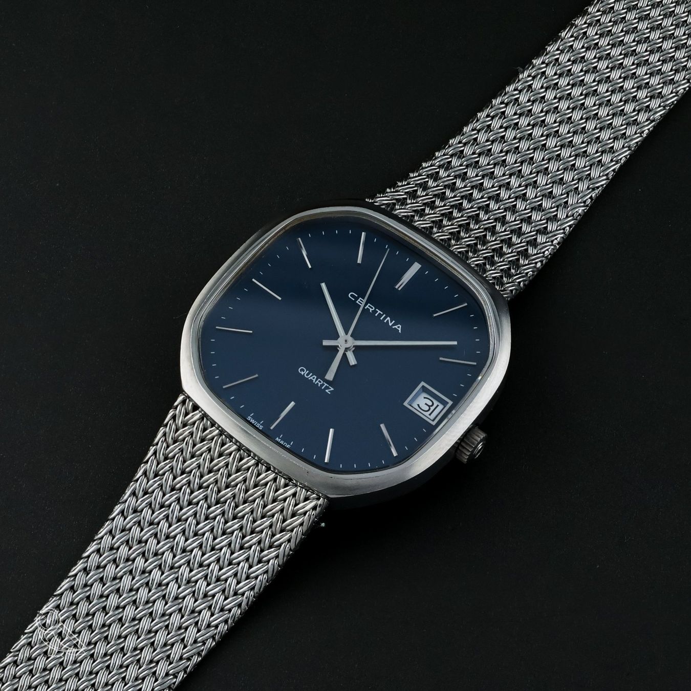 Certina Orologi: Vintage Certina Quartz Tonneau – Usato da Zürich venduto da Vintas 5