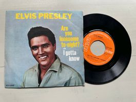 ELVIS PRESLEY tolle Single Hit Kult Single Are you lonesome