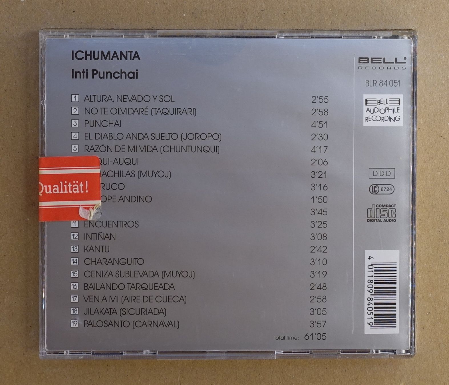 CD: Ichumanta - Inti Punchai - T5 – Usato da Sessa venduto da discoverymedia 1