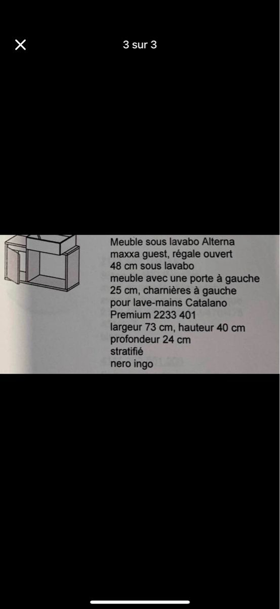 Cassettiere: Meuble de salle de bain – Nuovo e nell'imballaggio originale da Coeuve venduto da amandine13188