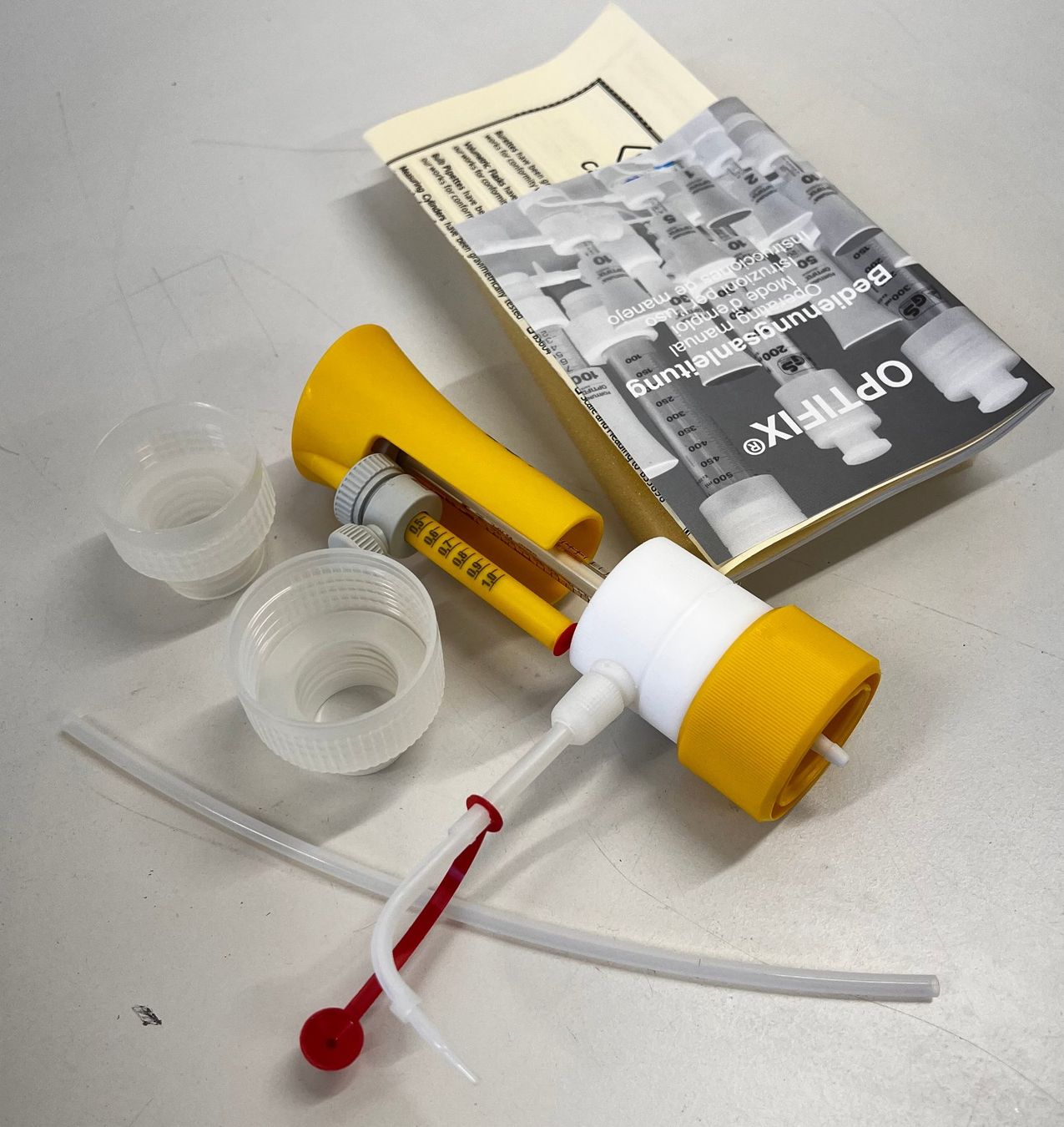 Accessori da laboratorio: Optifix Universal Flaschenaufsatz-Dispenser 1ml – Usato da Niederdorf venduto da LeptonAG_Labor 1