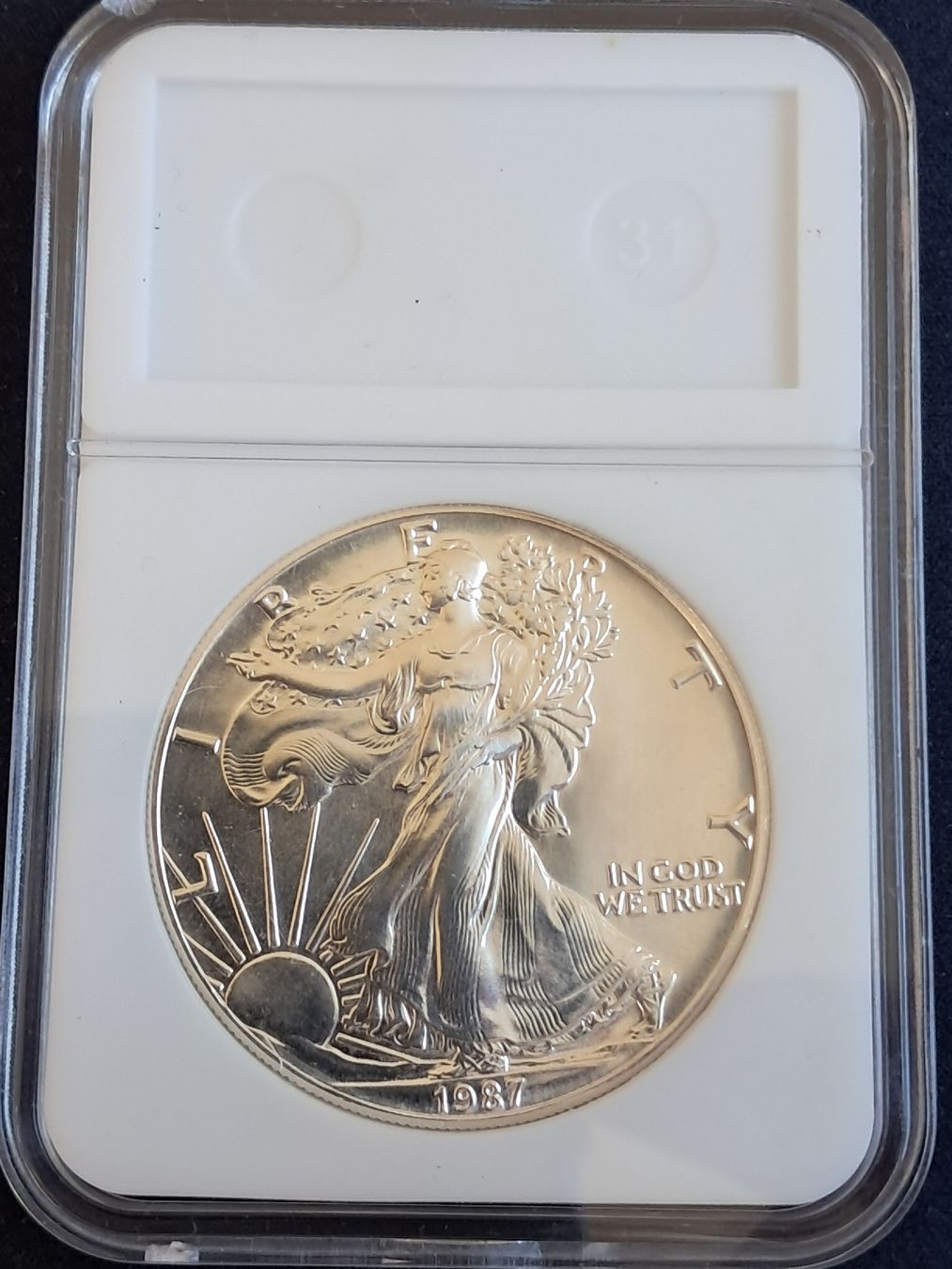 Alle Münzen: US American Silver Eagle 1987 Dollar one ounce fine silver – Gebraucht aus Diegten von mar_2w8m